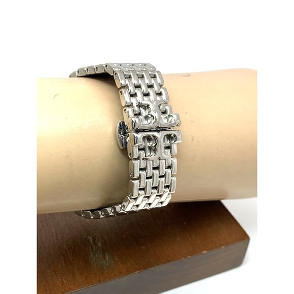 Tory Burch Women's Watch TBW1069 Eleanor Quartz Cream Dial Silver Steel Tank - Picture 9 of 13